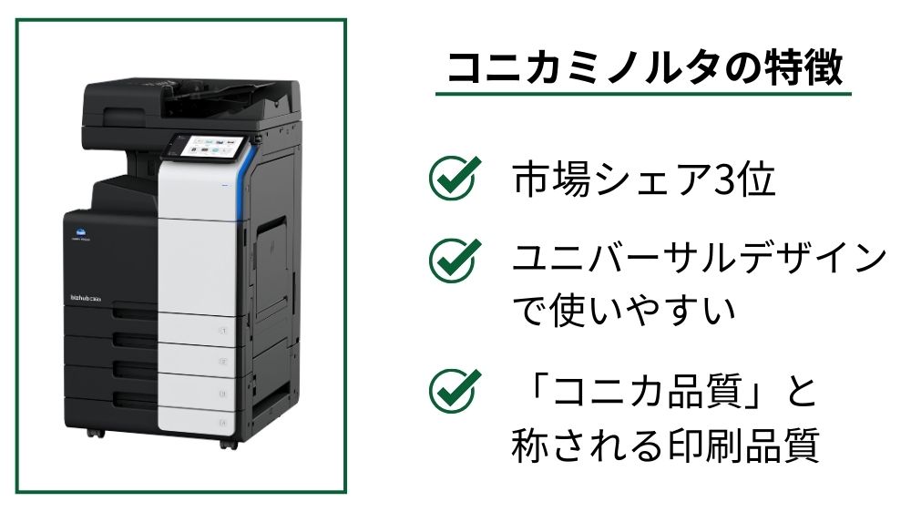 コニカミノルタ特徴