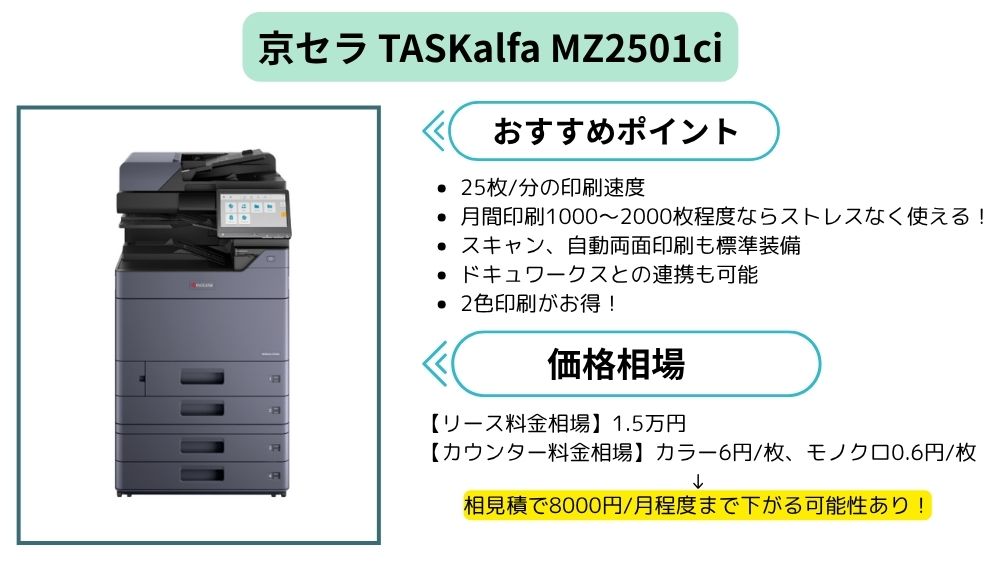  TASKalfa MZ2501ci