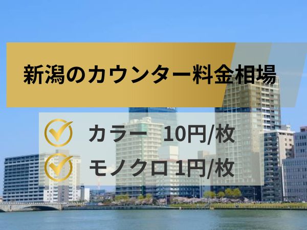 新潟のカウンター料金相場