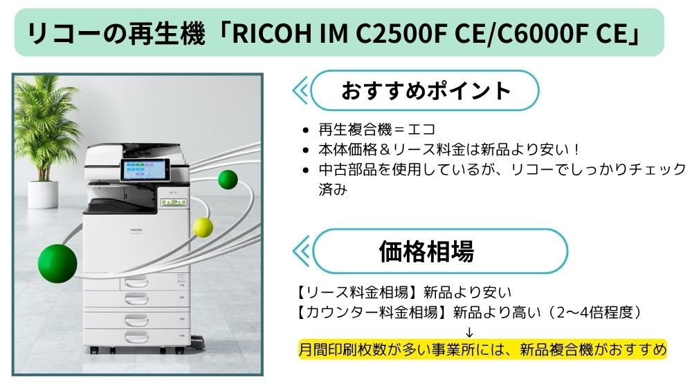 RICOH IM C2500F CE/C6000F CEの価格相場を公開！リース料金 