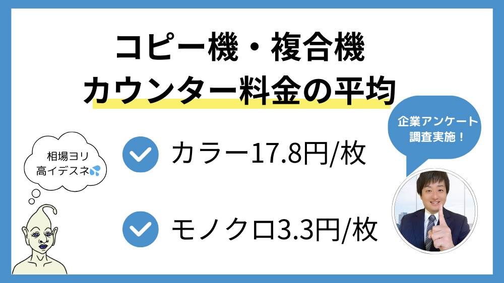 カウンター料金相場