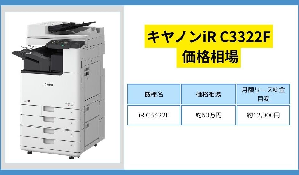キヤノンiR C3322F価格相場