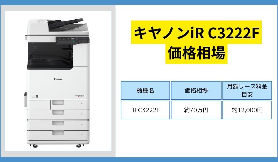 キヤノンiR C3222F 価格相場