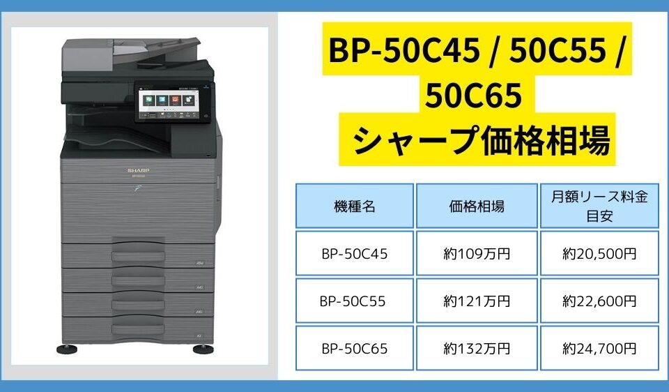 BP-50C45・50C55・50C65　価格相場