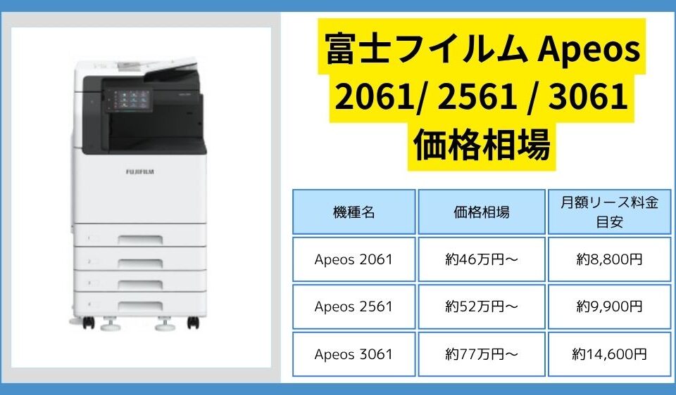 Apeos2061_2561_3061価格相場