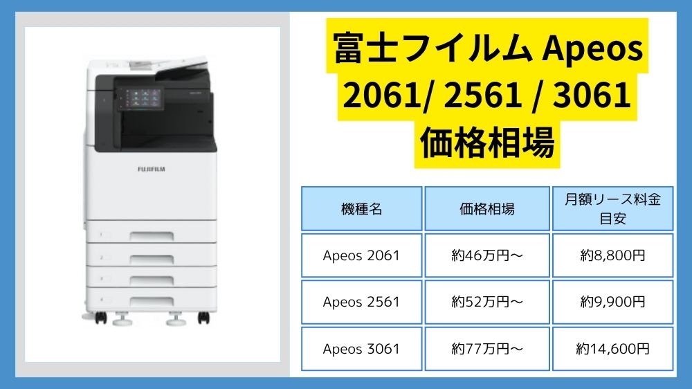 Apeos2061_2561_3061価格相場