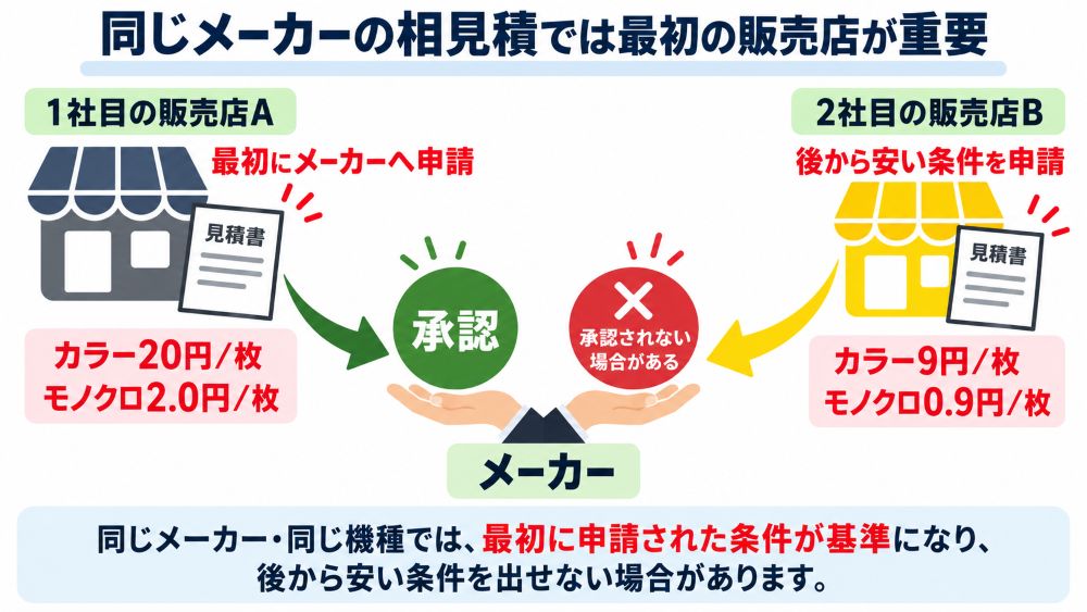 最初の販売店選びが重要